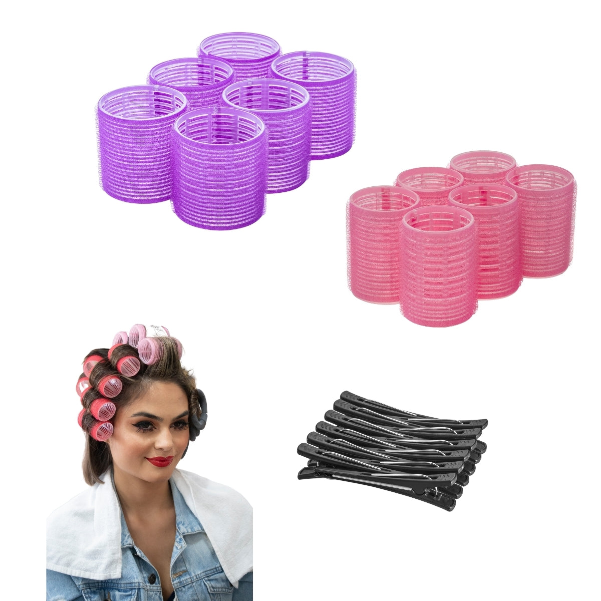 Experience Salon Style Hair at Home with our Self Grip Rollers