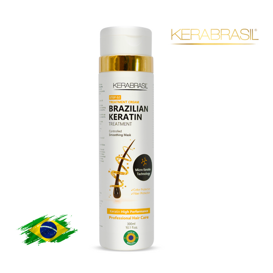 KERABRASIL Keratin Intensive Treatment Cream 300ml - Hair Reconstruction Therapy