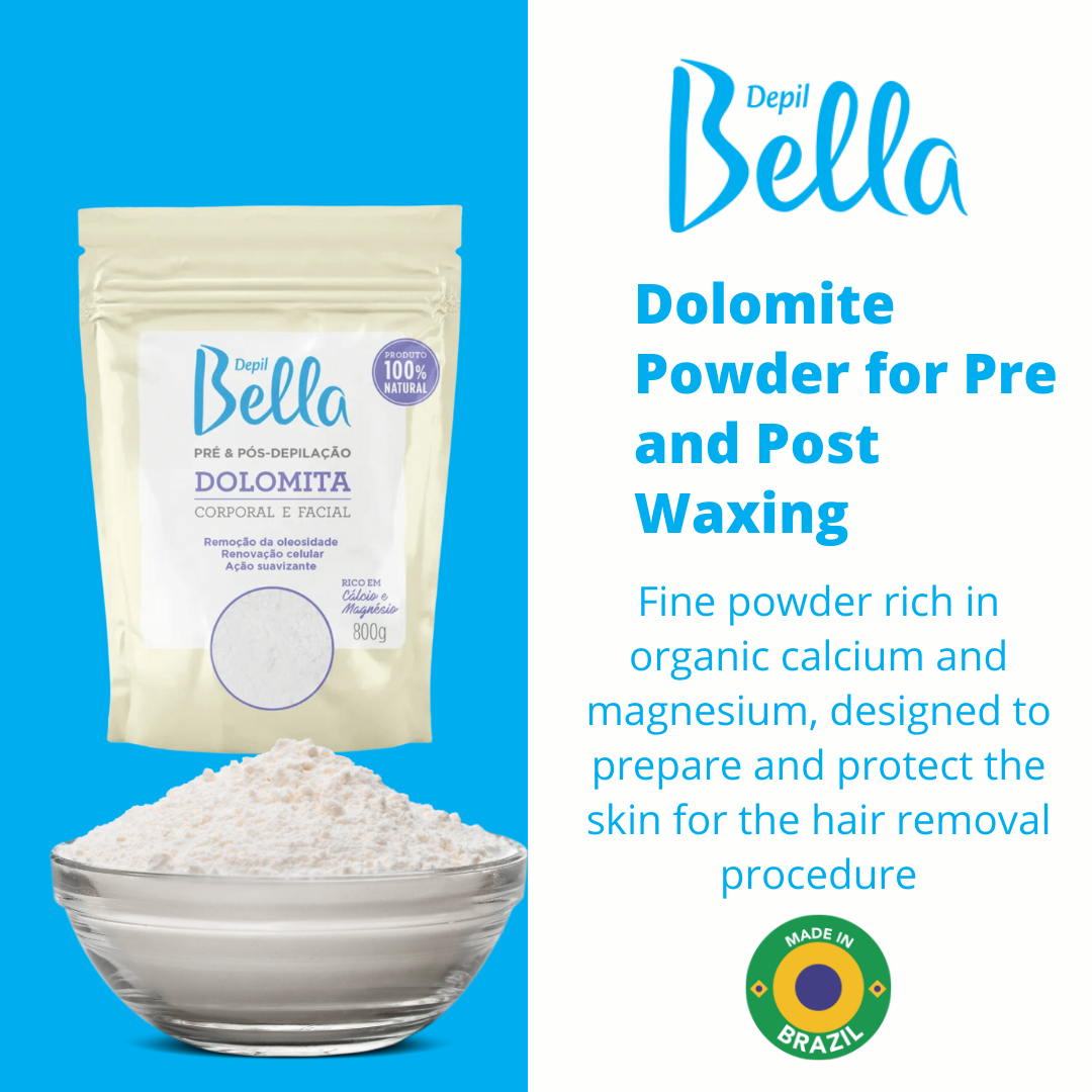 Bundle Depil Bella Hard wax Honey with propolis 28.2 Oz (3 und) + 1 Pre Waxing + 1 Post Waxing + 1 Dolomita + 100 Wooden Spatulas-HARDWAX-DEPILBELLA