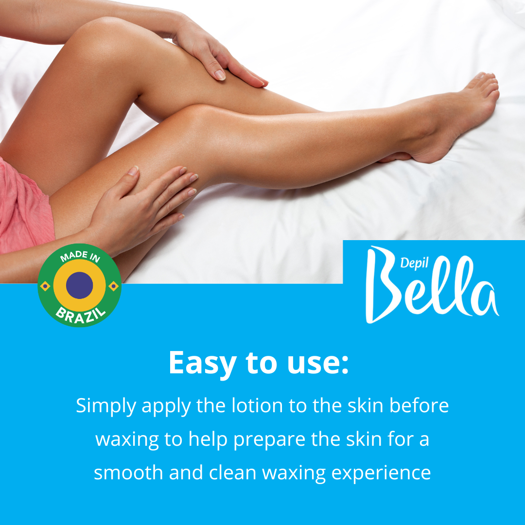 Depil Bella Pre-Waxing Astringent Lotion, Mint Extract, 500ml - Prepares Skin for Smooth Waxing