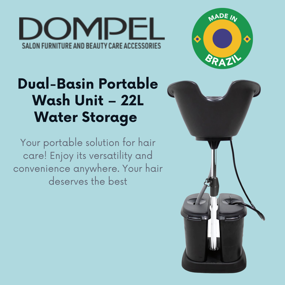 Dompel Dual-Basin Portable Wash Unit – 22L Water Storage (No Pump Included)