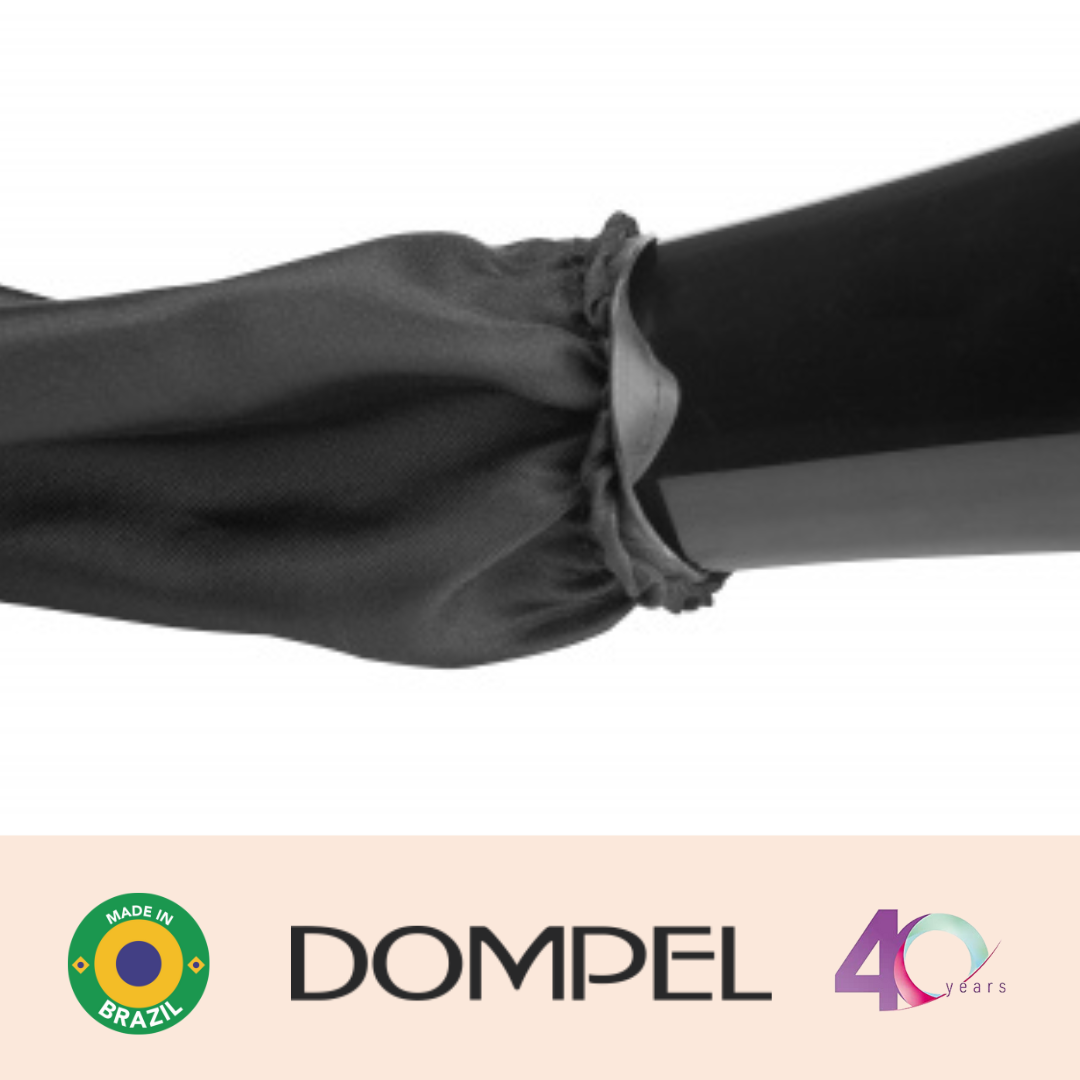 Dompel Black Satin Diffuser Cap | Enhance Hair Drying, Reduce Frizz, Protect Hair Elastic Band and Rubber Element for a Secure Fit (SIZE M)