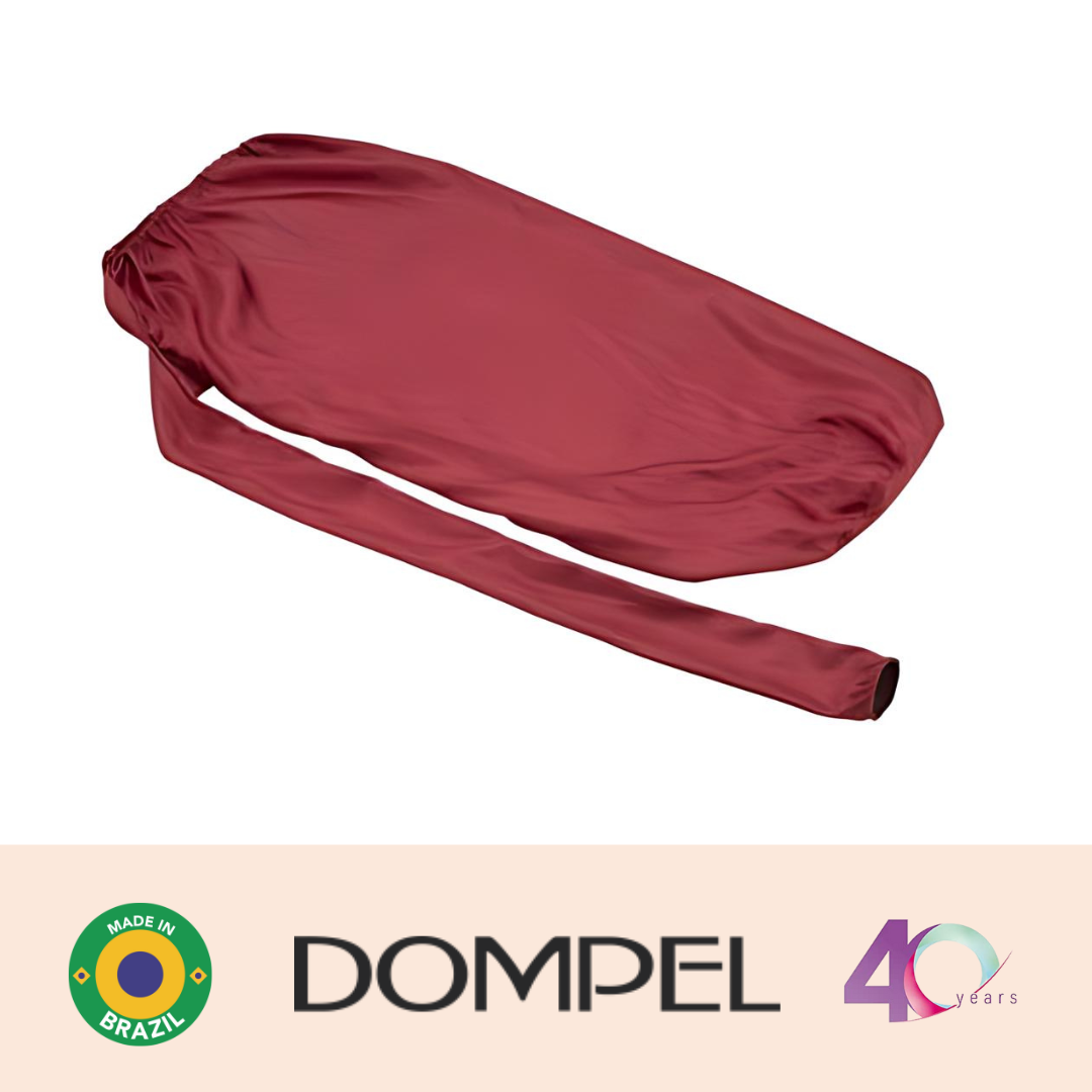 Dompel Black Satin Diffuser Cap | Enhance Hair Drying, Reduce Frizz, Protect Hair Elastic Band and Rubber Element for a Secure Fit (SIZE L)