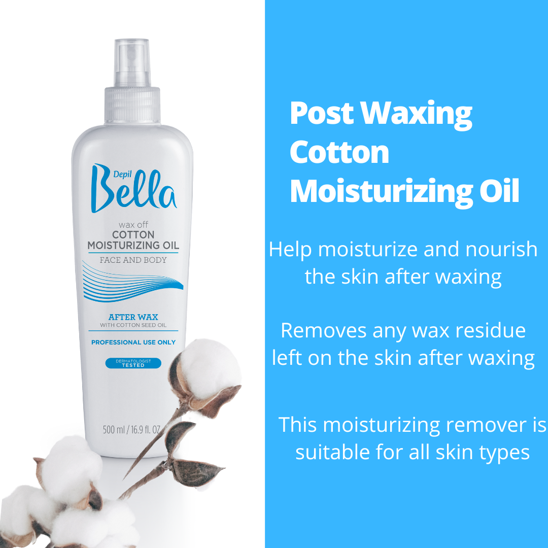 Depil Bella Cotton Seed Oil Post Waxing Moisturizing Remover – 500ml-LOTIONS-DEPILBELLA