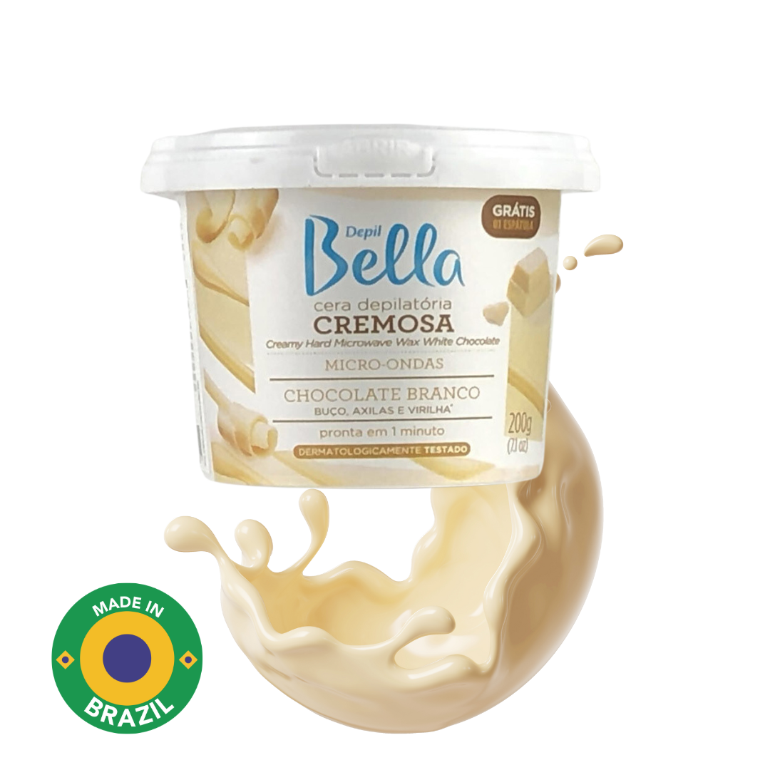 Depil Bella Creamy Hard Microwave Wax White Chocolate 200 gr-HARDWAX-DEPILBELLA