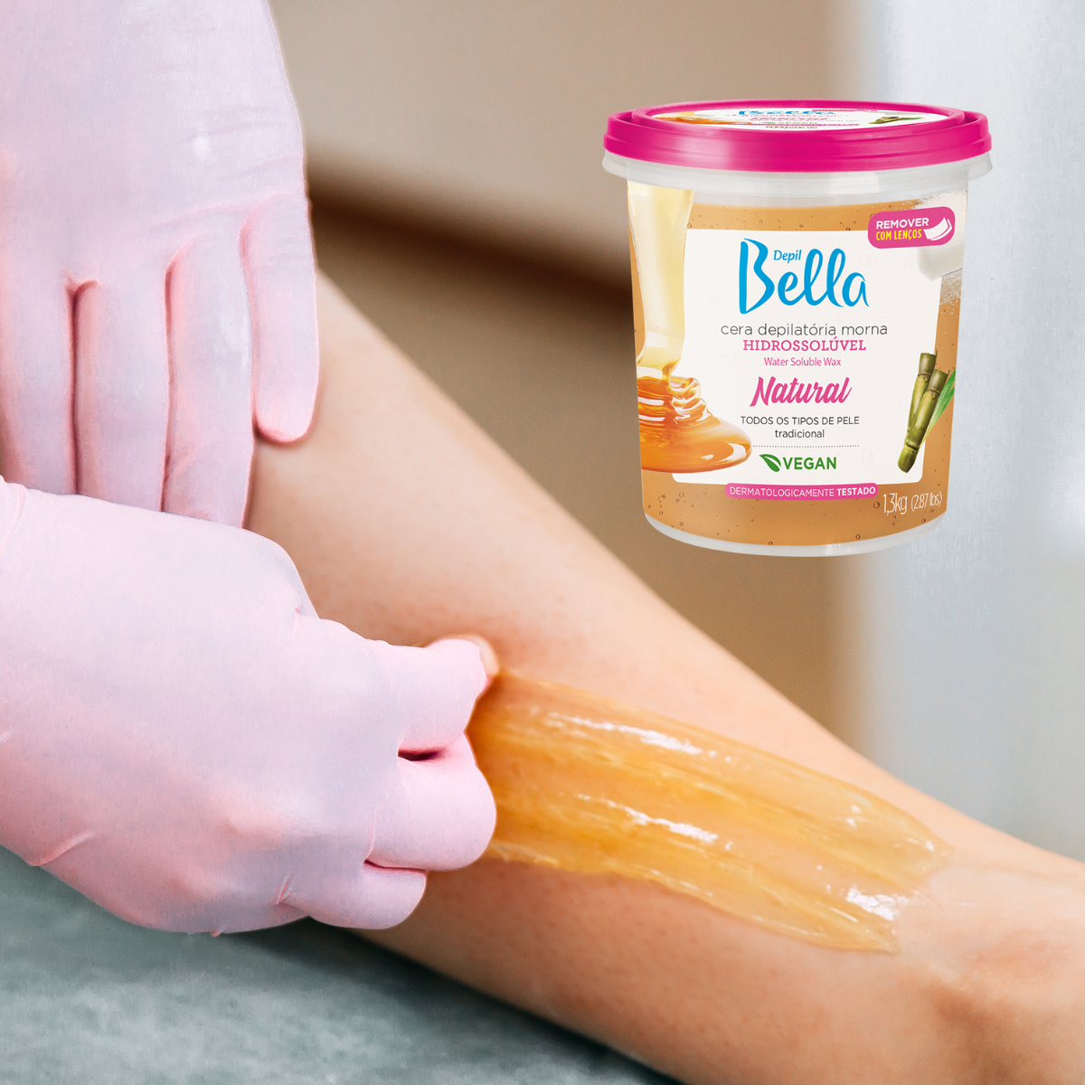 Depil Bella Full Body Sugar Wax, Natural Hair Remover, Easy, Gentle & Effective (2.87 LBS - 10.6oz)-SUGAR WAX-DEPILBELLA