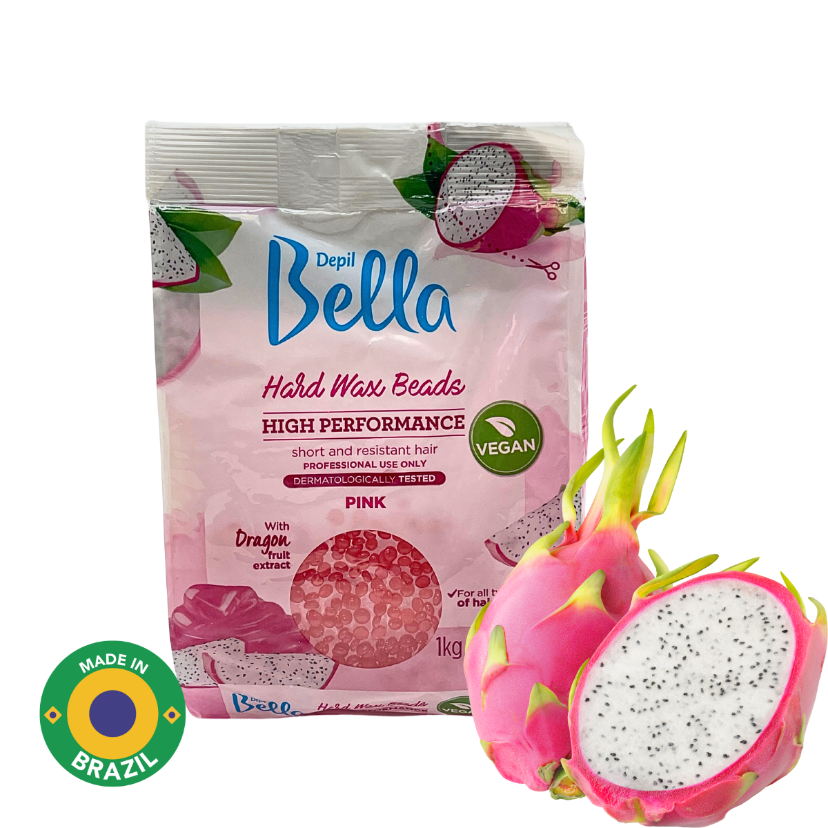 Depil Bella Pink Pitaya Confetti Hard Wax Beads - High-Performance Hair Removal | Vegan 2.2 lbs-HARDWAX-DEPILBELLA