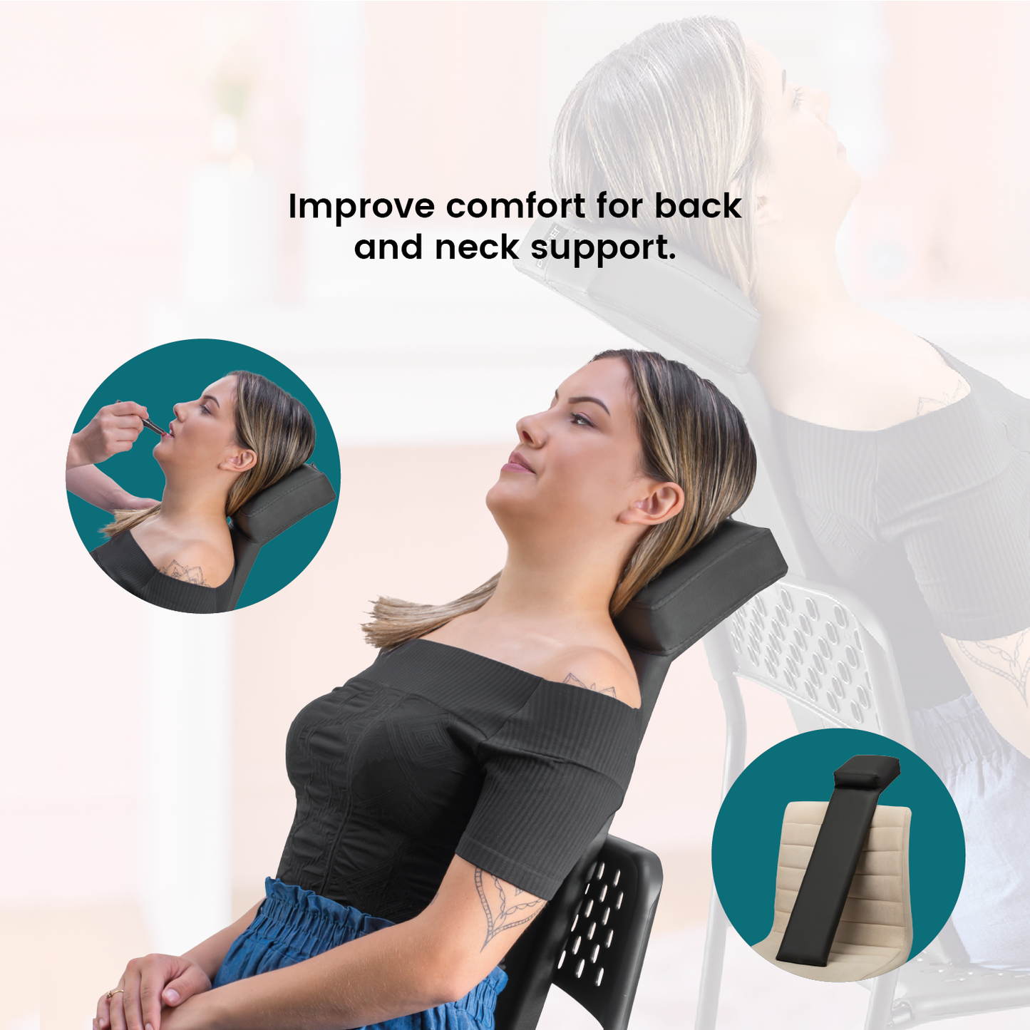 Dompel Headrest Accessory for Makeup Chair Model 3074-HAIR STYLIST-DOMPEL