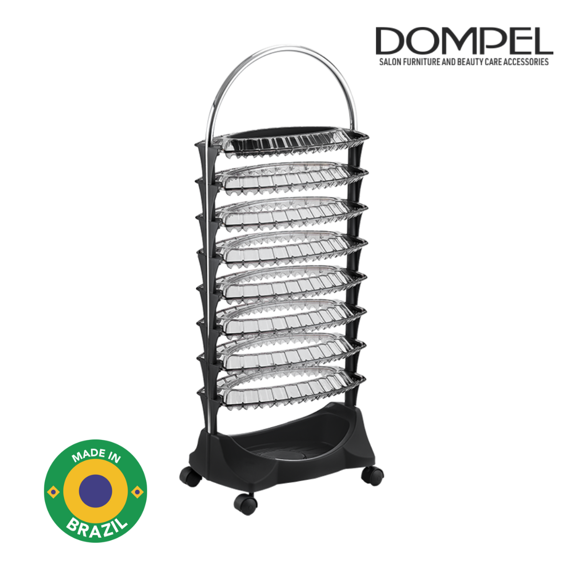 Dompel Manicure Trolley Smaltbell Classic 8 Trays Model 3391C-NAILS ACCESSORIES-DOMPEL