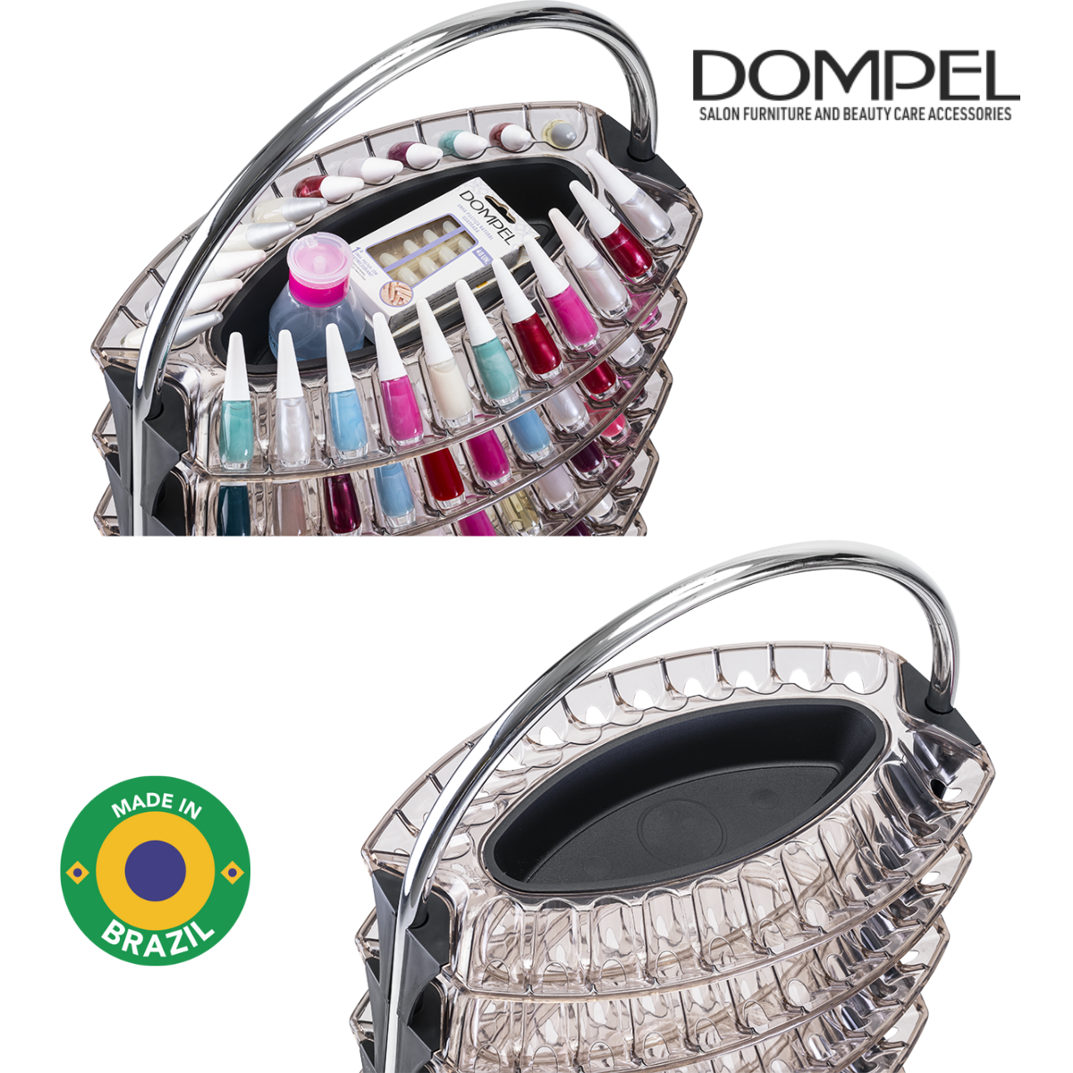 Dompel Manicure Trolley Smaltbell Classic 8 Trays Model 3391C-NAILS ACCESSORIES-DOMPEL