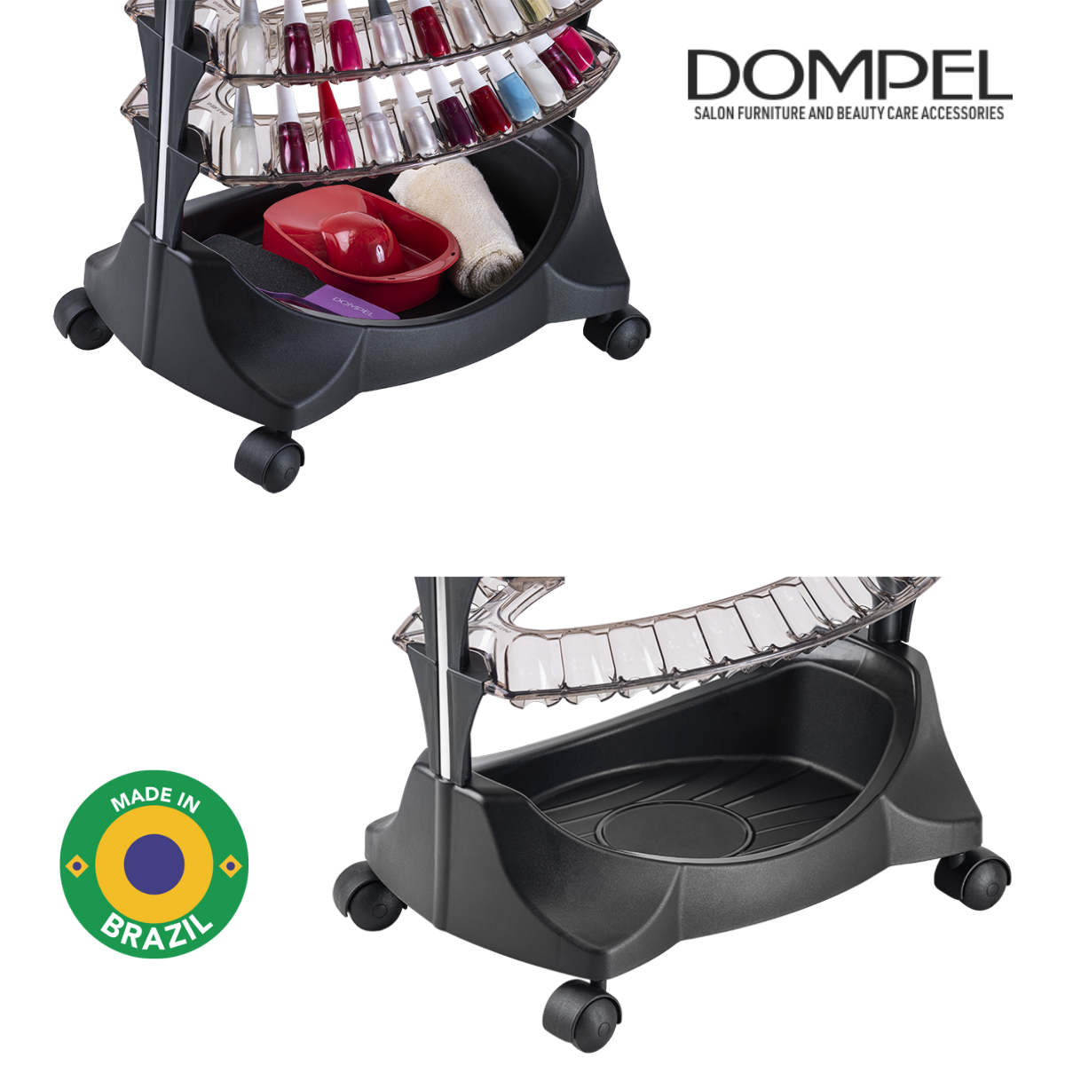 Dompel Manicure Trolley Smaltbell Classic 8 Trays Model 3391C-NAILS ACCESSORIES-DOMPEL