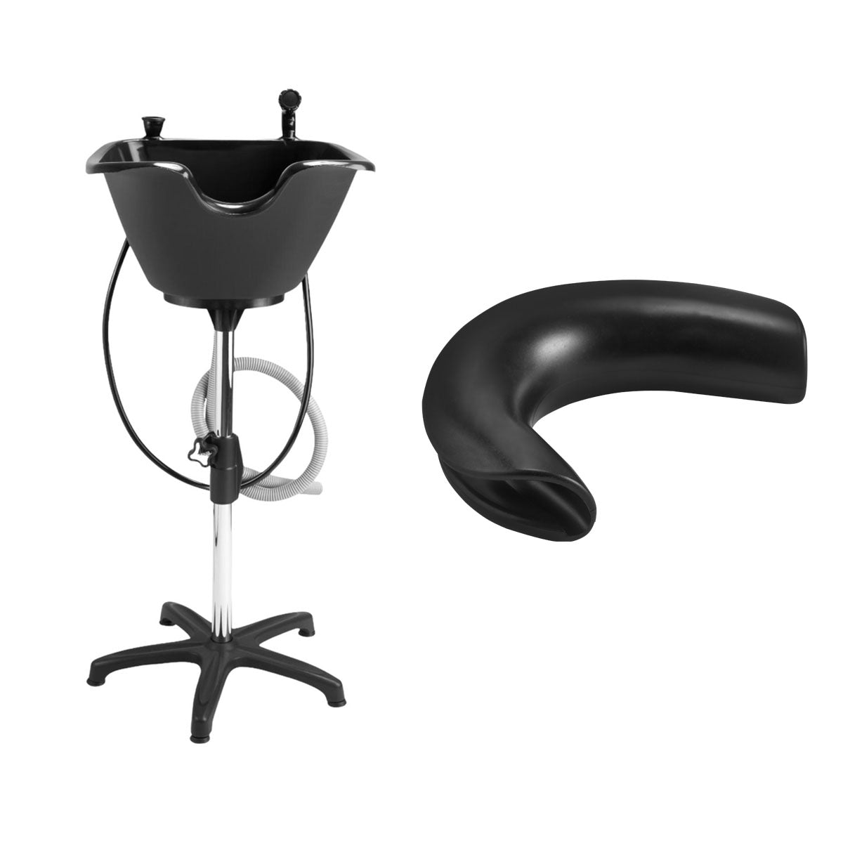 Dompel Portable Wash Unit with Drain Hose, Faucet and Headrest Model 1890-HEAD-HAIR STYLIST-DOMPEL