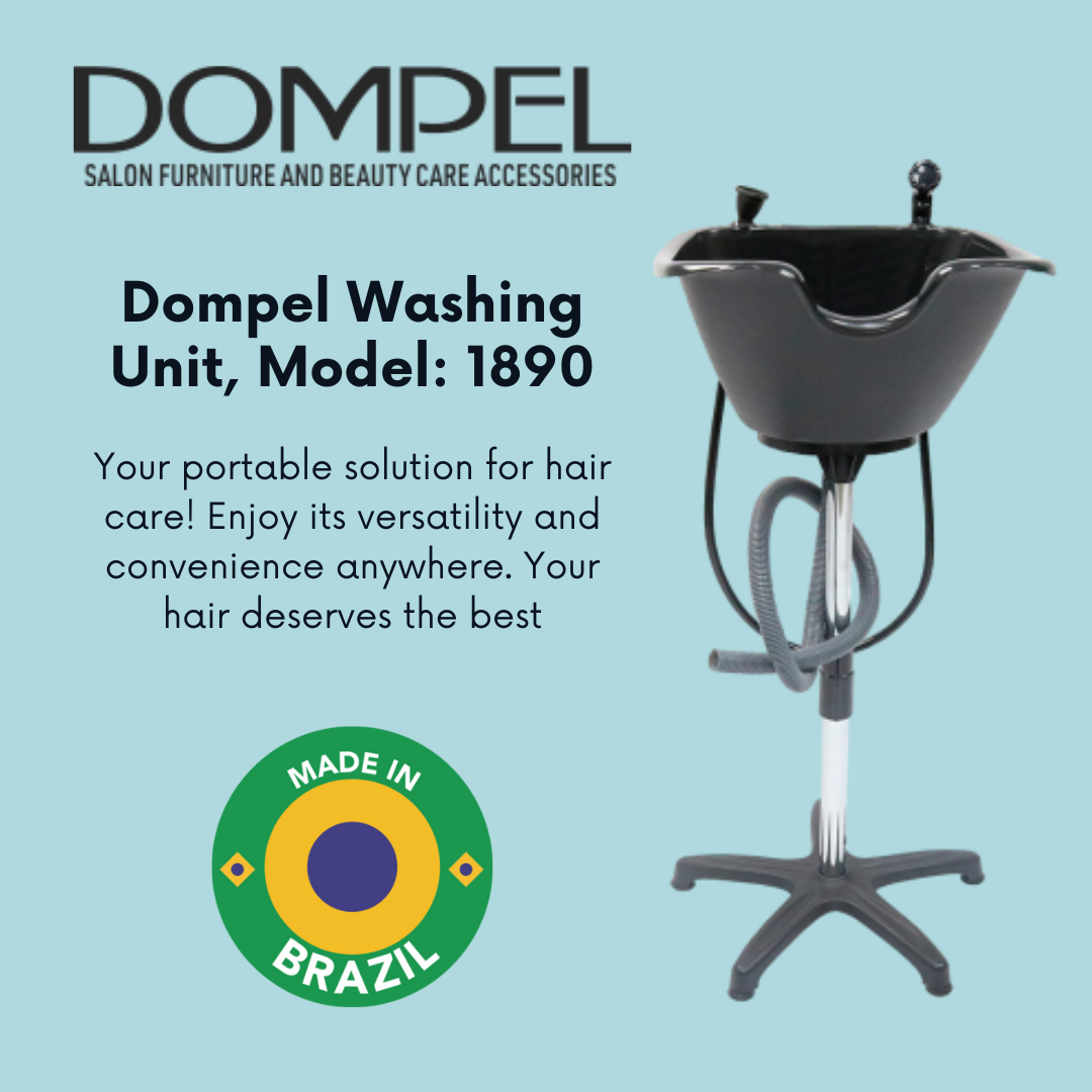 Dompel Portable Wash Unit with Drain Hose and Faucet Model 1890-HAIR STYLIST-DOMPEL