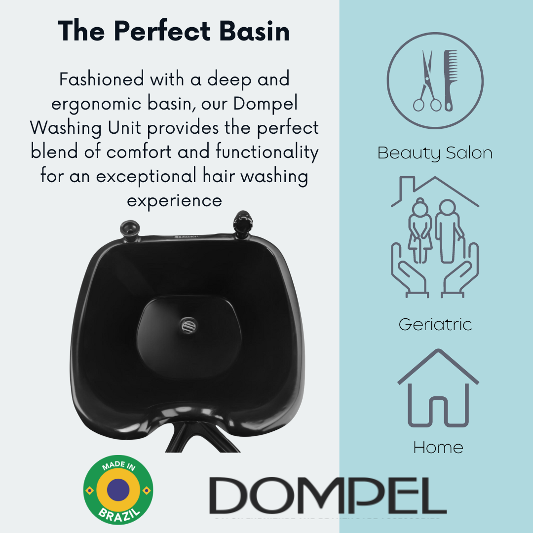 Dompel Portable Wash Unit with Drain Hose and Faucet Model 1890-HAIR STYLIST-DOMPEL