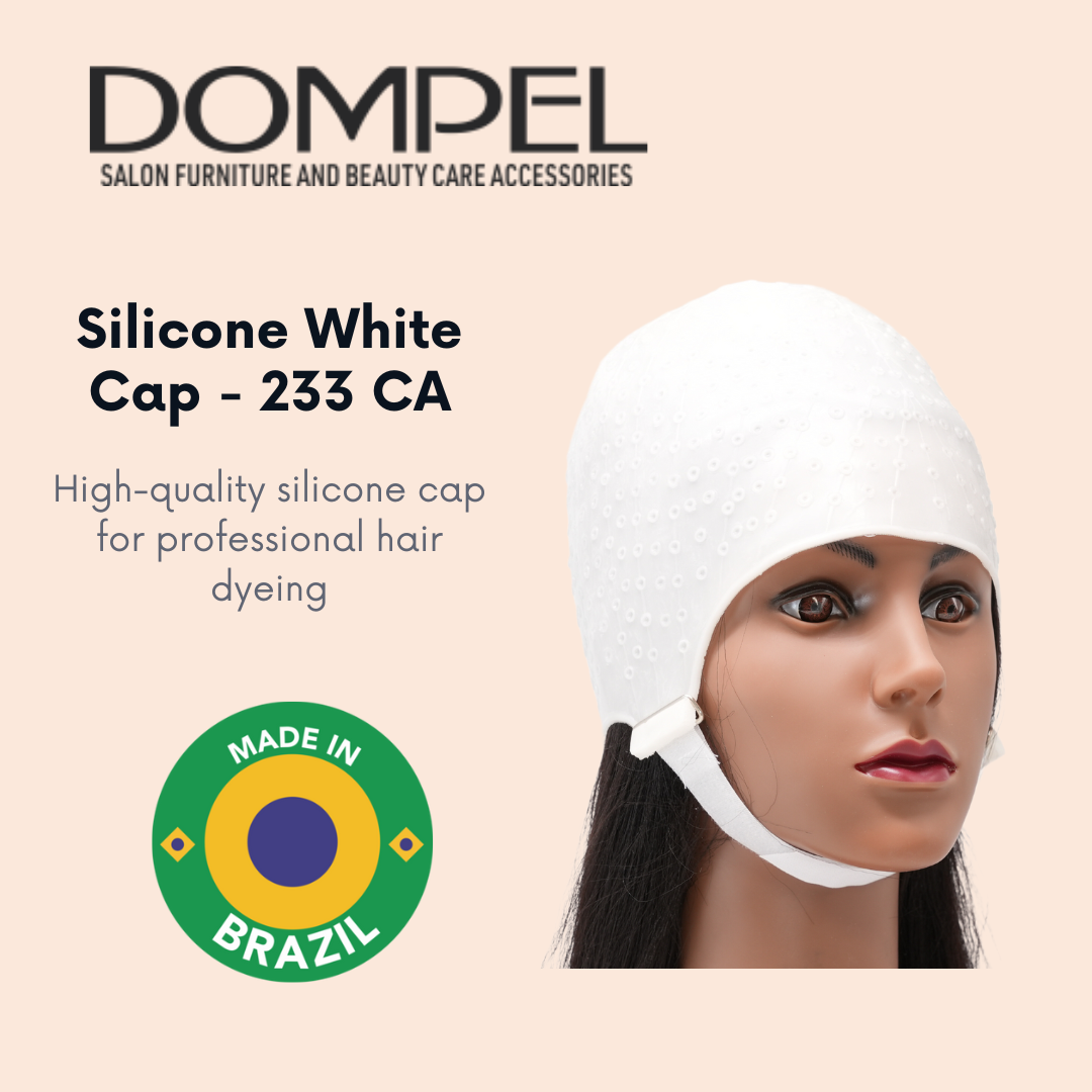 Dompel Silicone Highlight Hair Cap with Needle | Model 233 CA (2 PCS)-HAIR STYLIST-DOMPEL