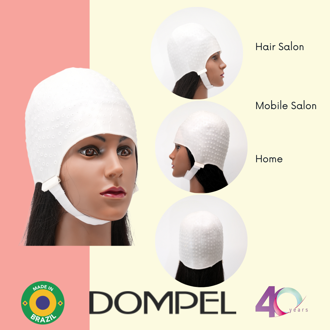 Dompel Silicone Highlight Hair Cap with Needle | Model 233 CA (2 PCS)-HAIR STYLIST-DOMPEL