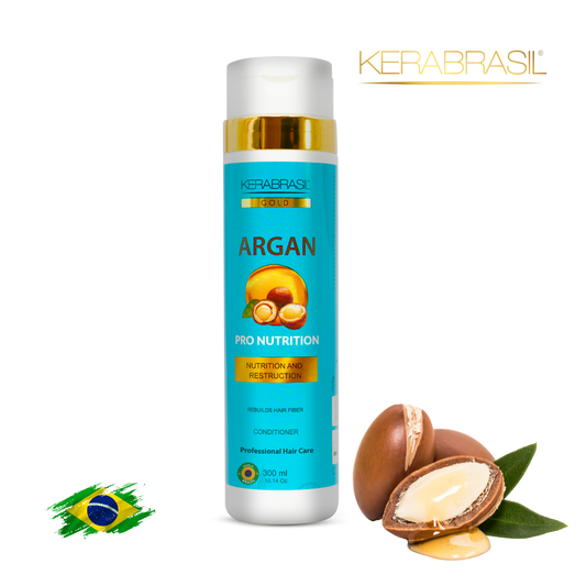 KERABRASIL Argan Oil Hydrating Conditioner - 300ml - Silky Smooth Hair Care-KERABRASIL