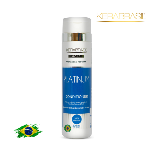 KERABRASIL Platinum Blonde Conditioner 300ml - Luminous Color & Repair-KERABRASIL