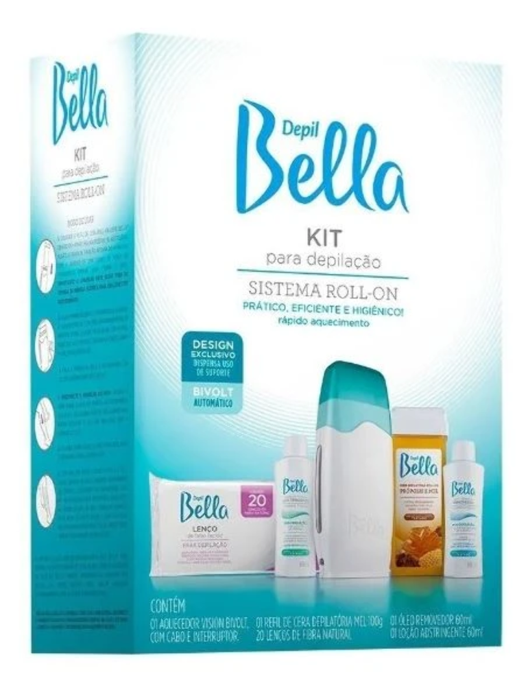 Kit Depil Bella Hair Removal Waxing - With Warmer (3 Units Offer)-ACCESSORIES-DEPILBELLA