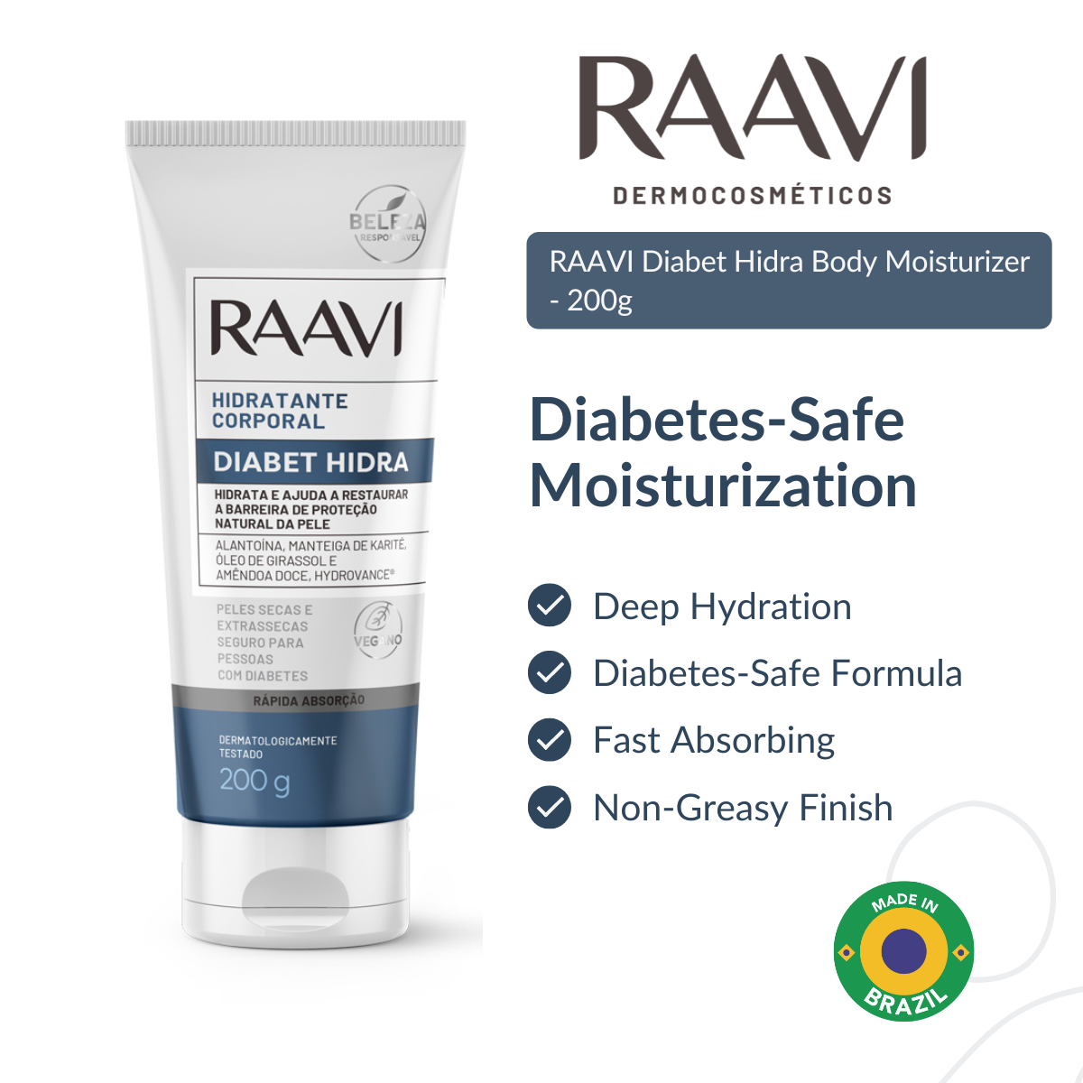 RAAVI Diabet Hidra Body Moisturizer - 200g