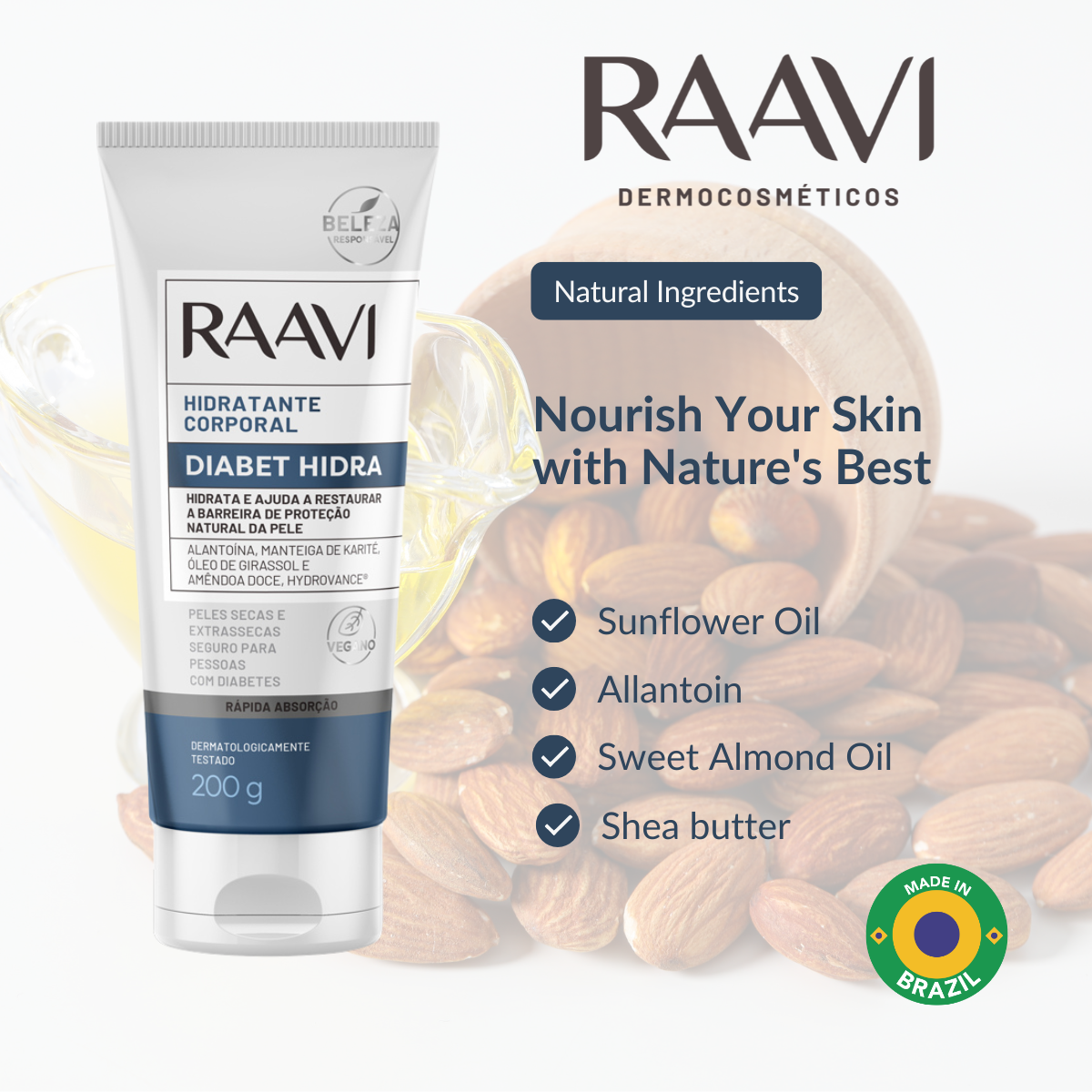 RAAVI Diabet Hidra Body Moisturizer - 200g-raavicosmetics