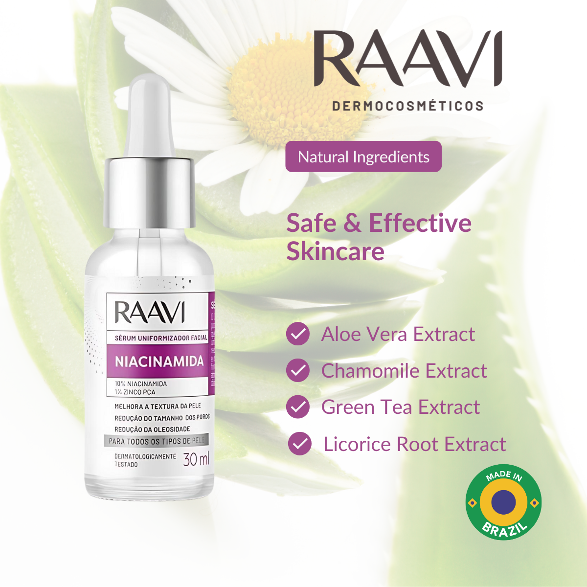 RAAVI Easy Niacinamide Unifying Serum - 30ml-raavicosmetics