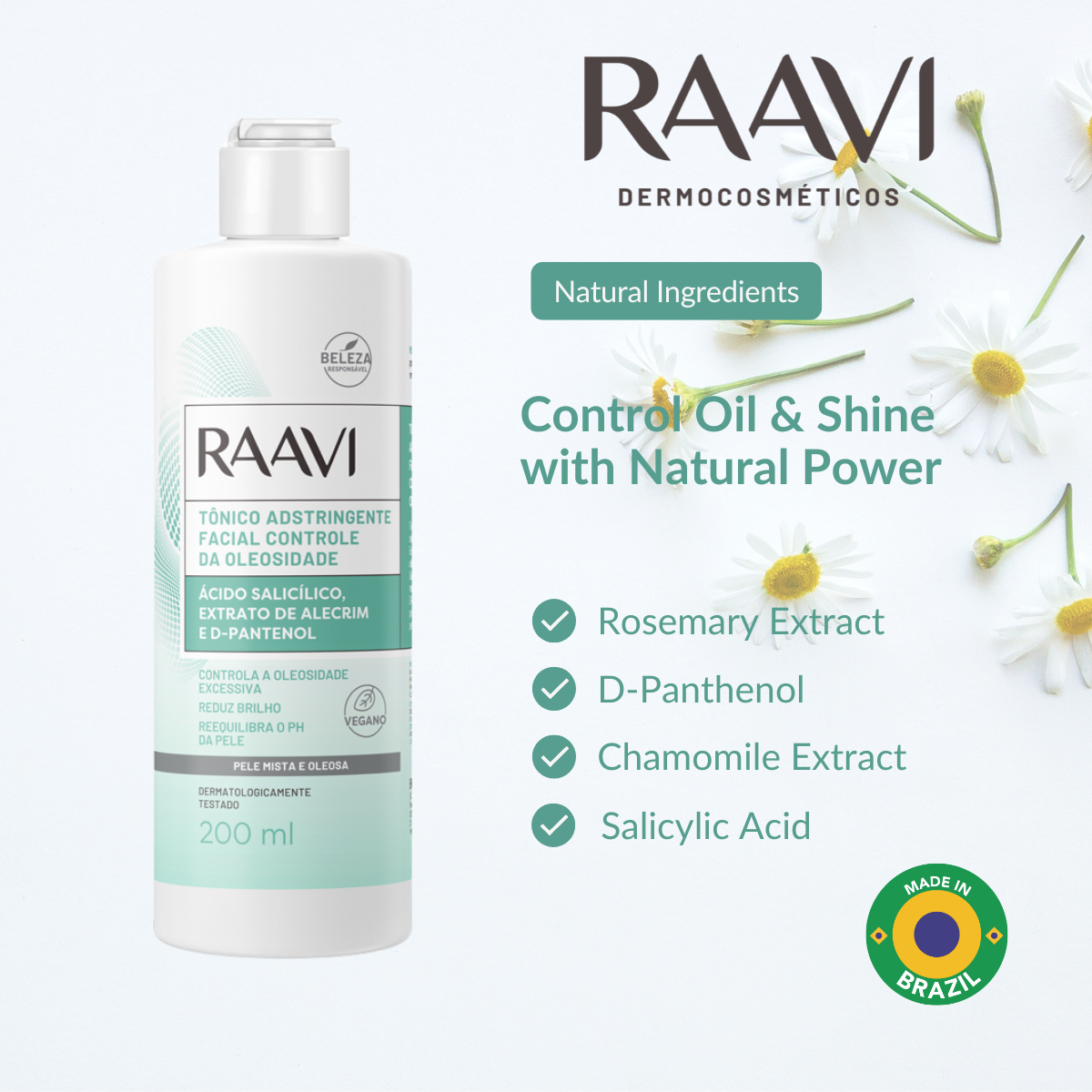 RAAVI Facial Astringent Tonic Oil Control - 200ml-raavicosmetics