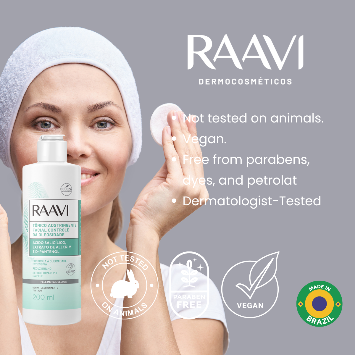 RAAVI Facial Astringent Tonic Oil Control - 200ml-raavicosmetics