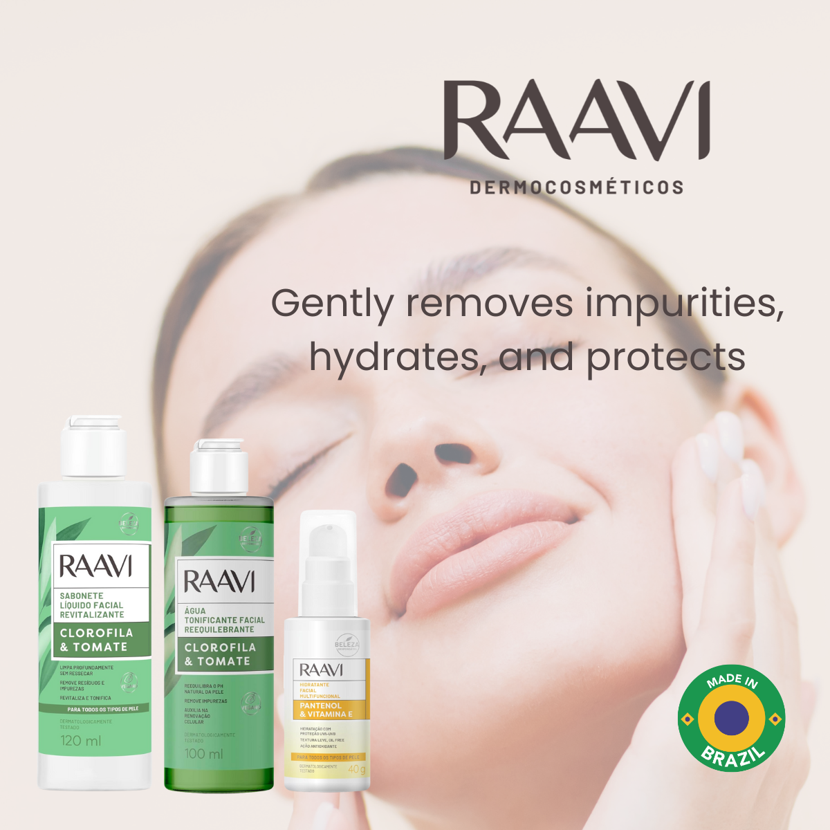 RAAVI Essential Care Facial Kit – Limpieza, Hidratación y Protección SPF30-raavicosmetics