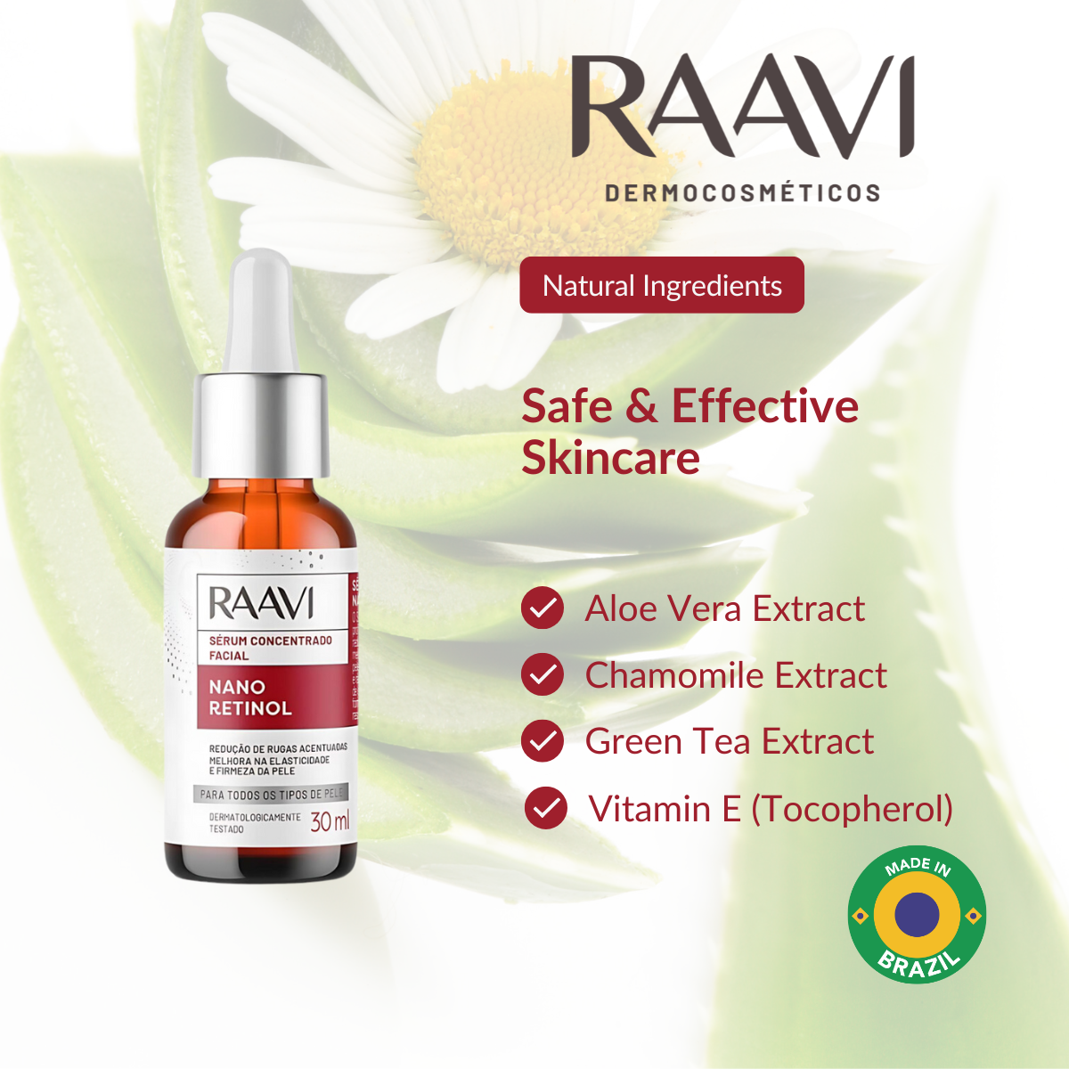 RAAVI Nano Retinol Facial Concentrated Serum - 30ml-raavicosmetics