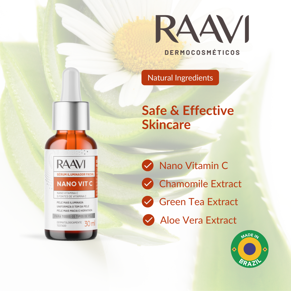 RAAVI Nano Vit C Facial Illuminating Serum - 30ml-raavicosmetics