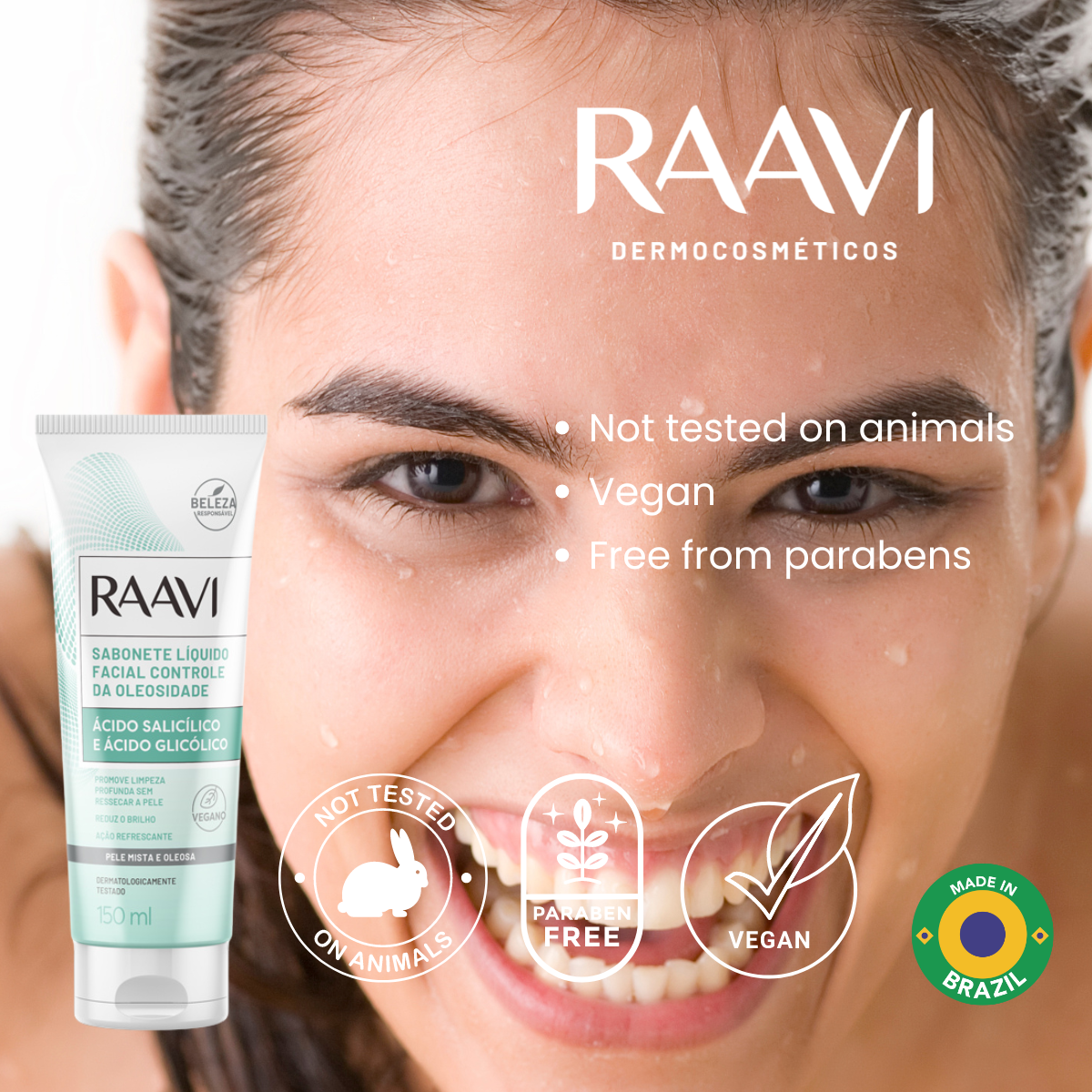 RAAVI Oil Control Facial Liquid Soap - 150ml-raavicosmetics