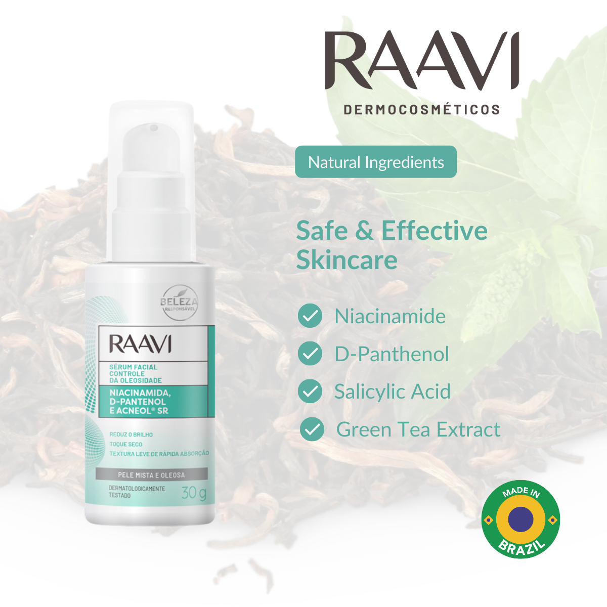 RAAVI Oil Control Facial Serum - 30g-raavicosmetics