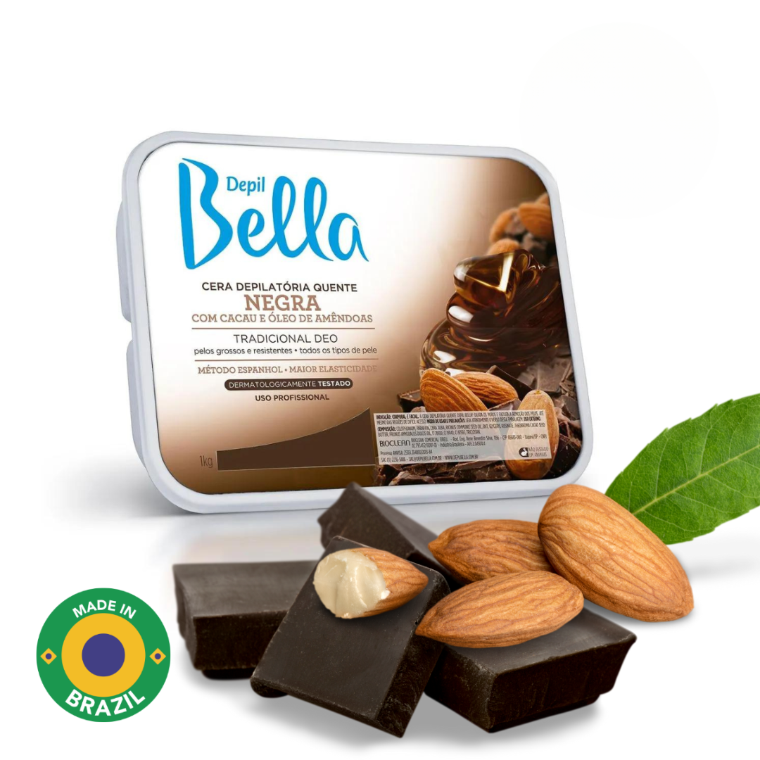 Black Chocolate Hard Wax Depil Bella – Top Brazilian Wax for Sensitive Skin & Beauty Salons