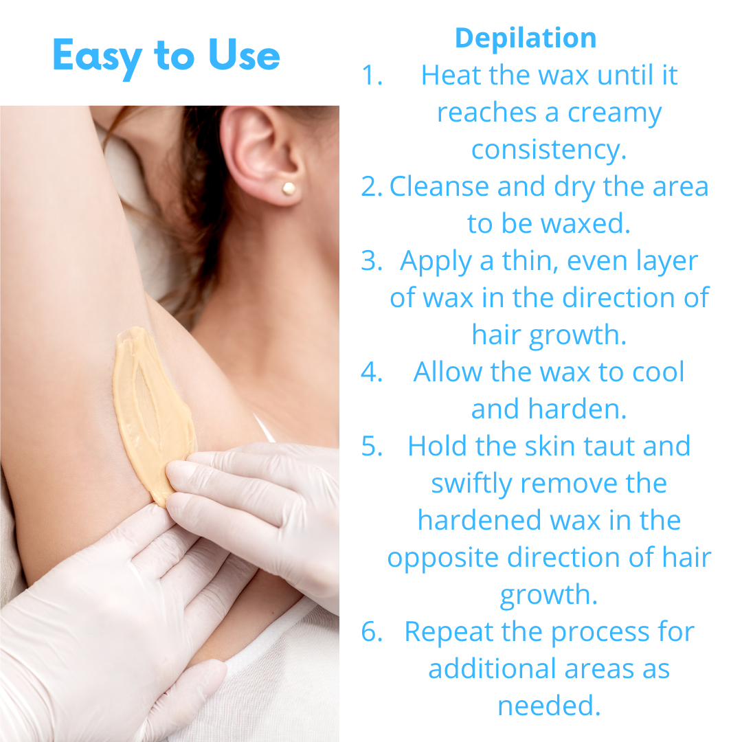 Step-by-step guide for using Depil Bella wax for hair removal