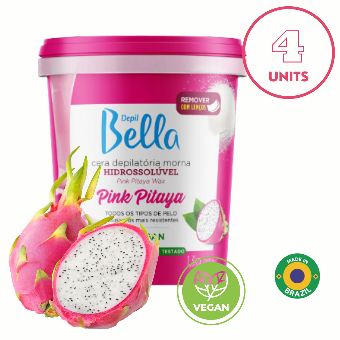 4 units of Depil Bella Pink Pitaya Wax for hair removal