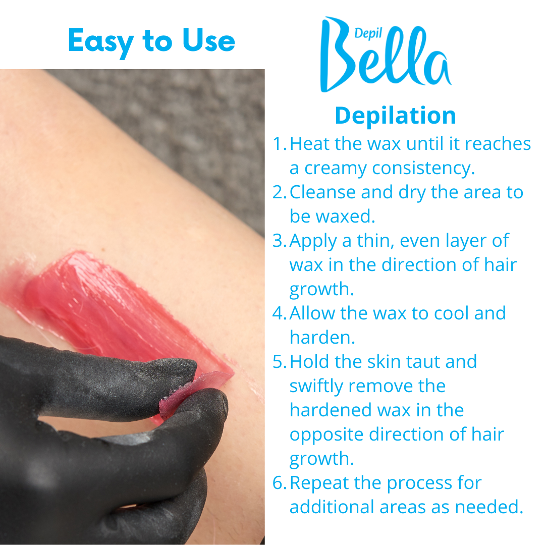 Depil Bella Pink Wax Beads Application Guide for Effective Hair Removal