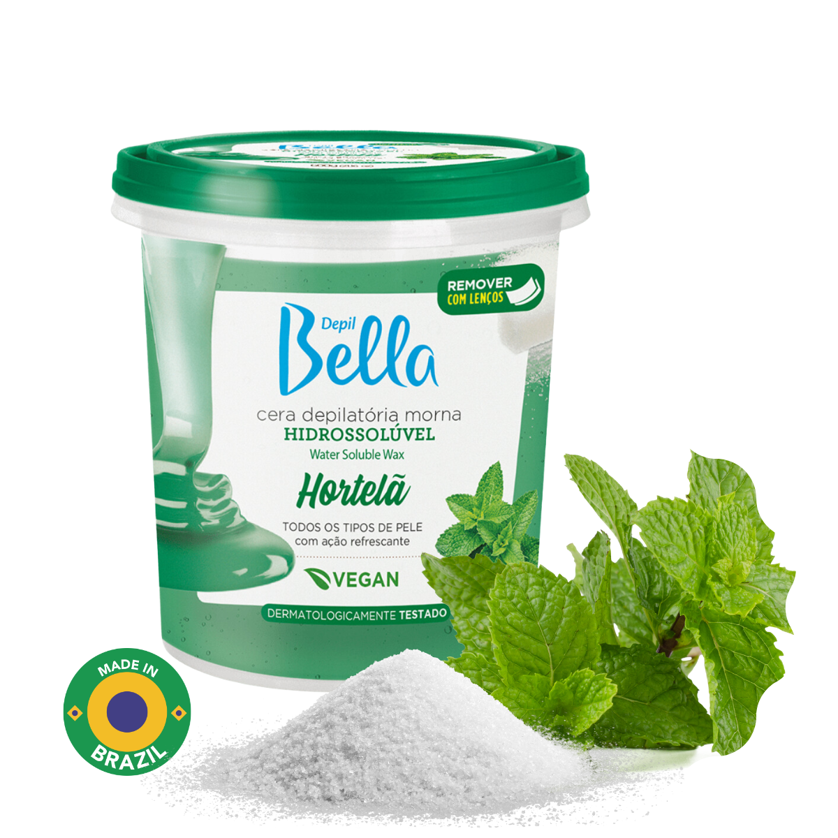 Refreshing mint wax by Depil Bella for hair removal