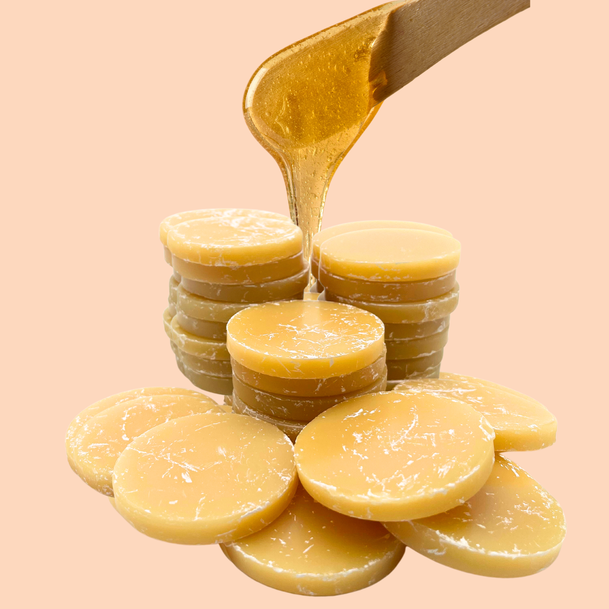 Professional honey wax discs for hair removal