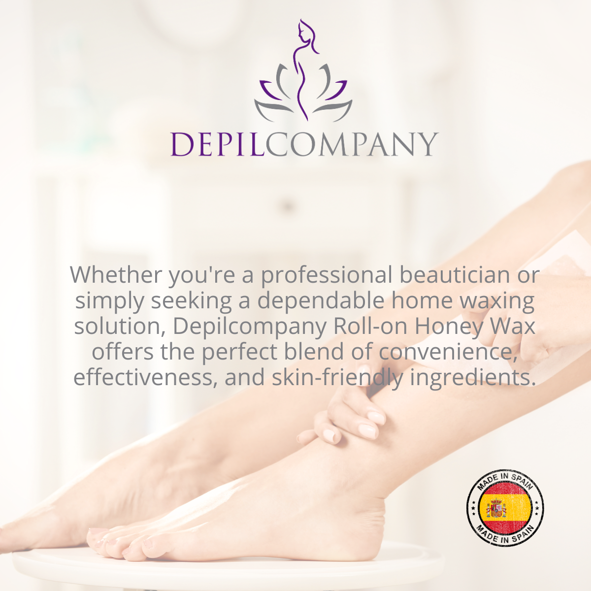 Depilcompany Roll-on Honey Wax offers the perfect blend of convenience, effectiveness, and skin-friendly ingredients for professional beauticians and home waxing