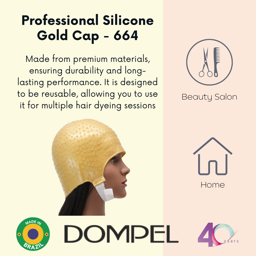Professional DOMPEL silicone gold cap made from premium materials for durability and long-lasting performance