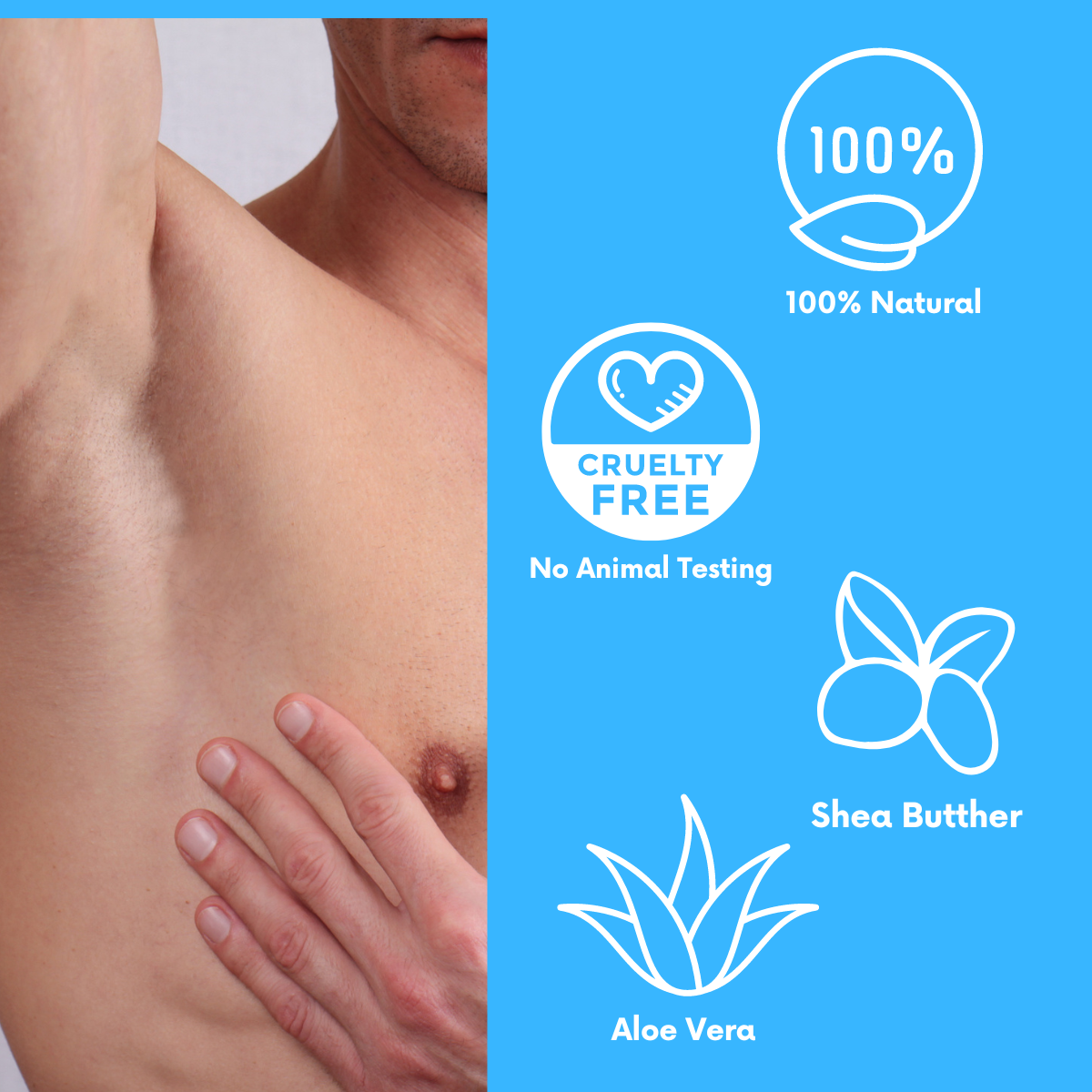 Quick and painless hair removal for men