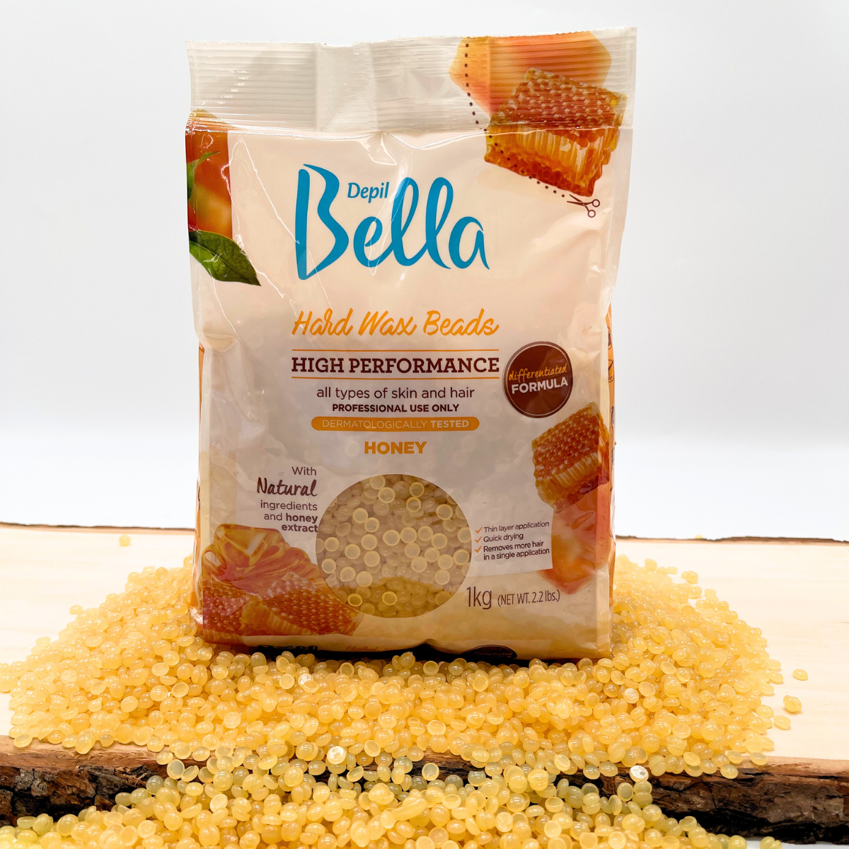 Applying Depil Bella Honey Wax for professional hair removal.