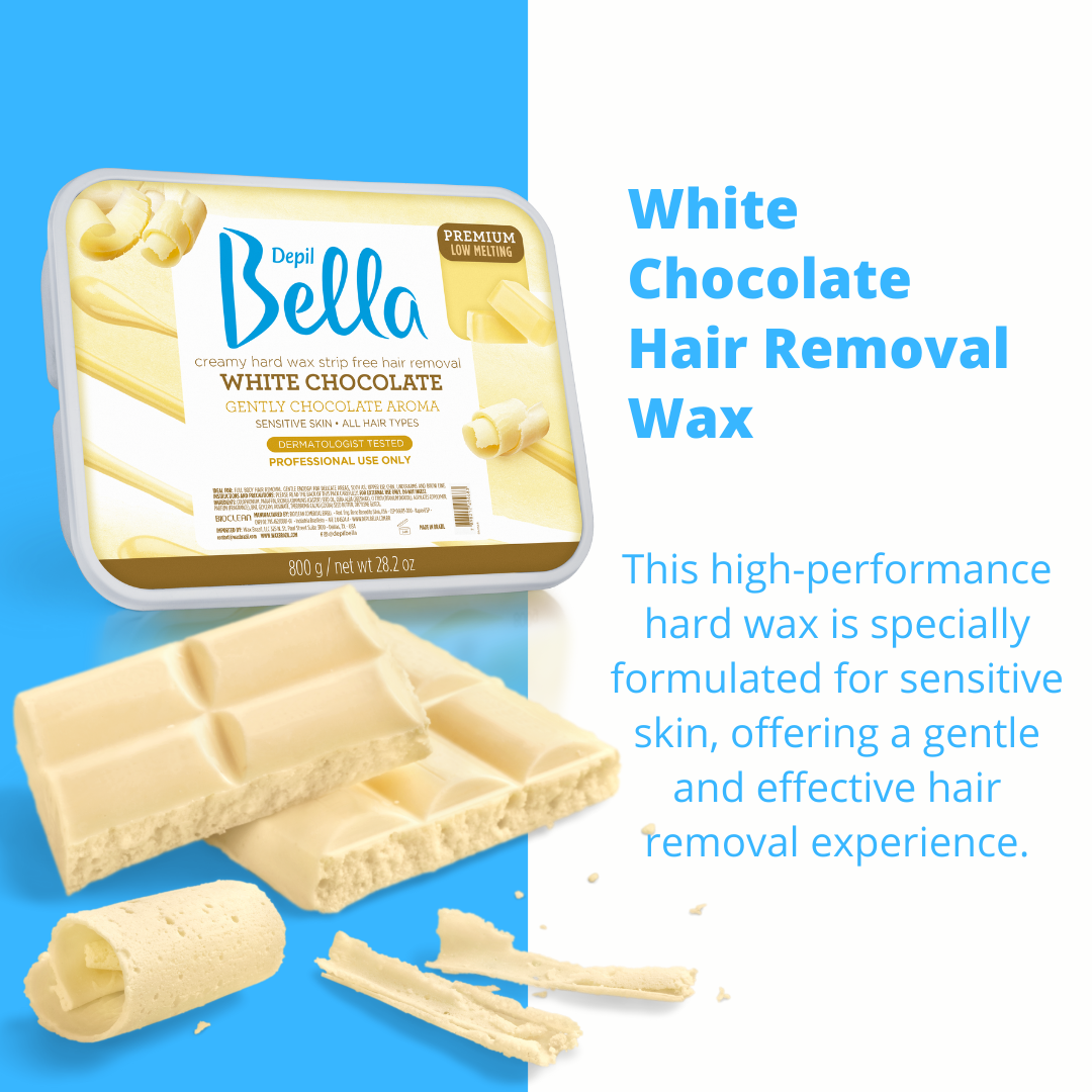 High-performance white chocolate hard wax by Depil Bella